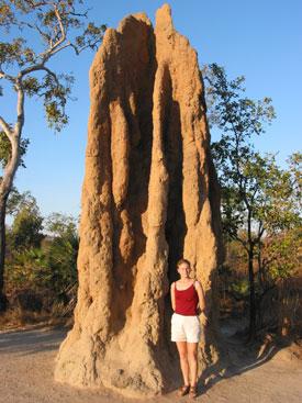 Kath with Litchfield Termite Mound